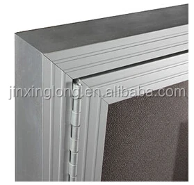 
aluminum frame fabric back lockable bulletin board 