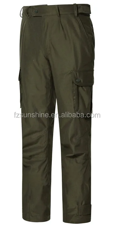 Waterproof Durable Mens Outdoor Dark Green Hunting Pants