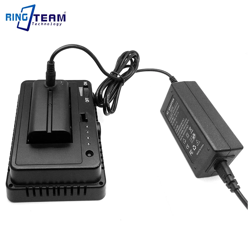 NP-F970 F550 NP-F750 аккумуляторной батареей плюс 8V 3A адаптер питания переменного тока для освещения во время фотосъемок NanGuan Neewer Andoer Светодиодная лампа видеосъемки YongNuo Viltrox