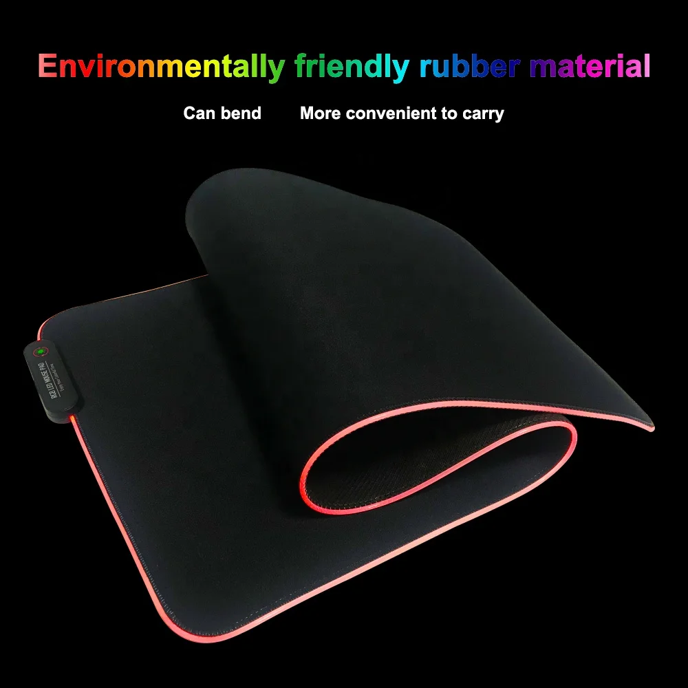 2.4G  RGB switch LED gaming mouse pad mice mat Lotus Lantern APP control RGB Large size