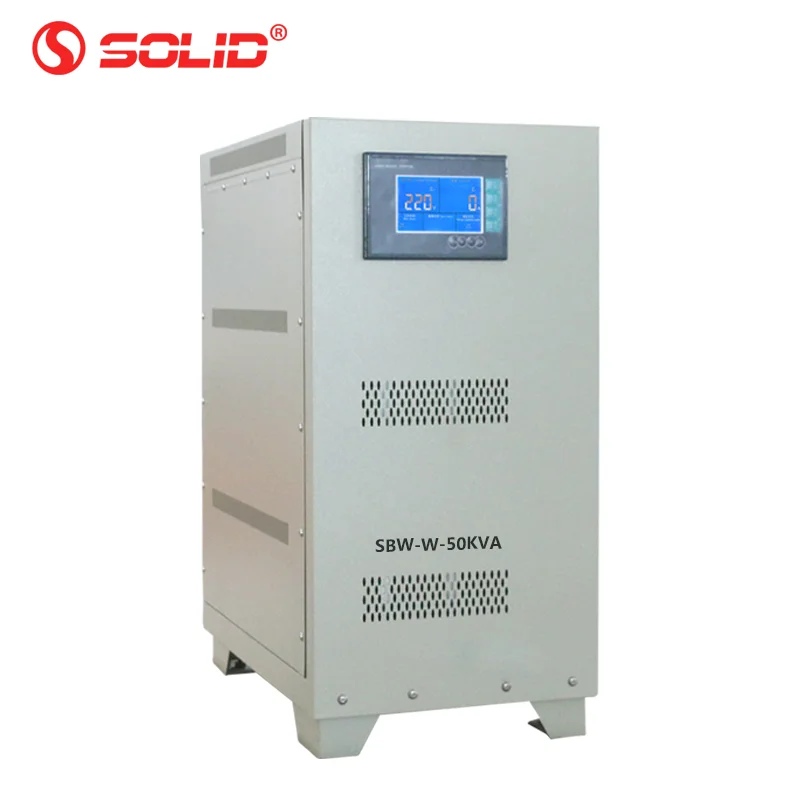 3 Phase 380V 400V 415V Servo Type Solid 100KVA 200KVA igbt PWM scr Static Automatic Voltage Regulator Stabilizer