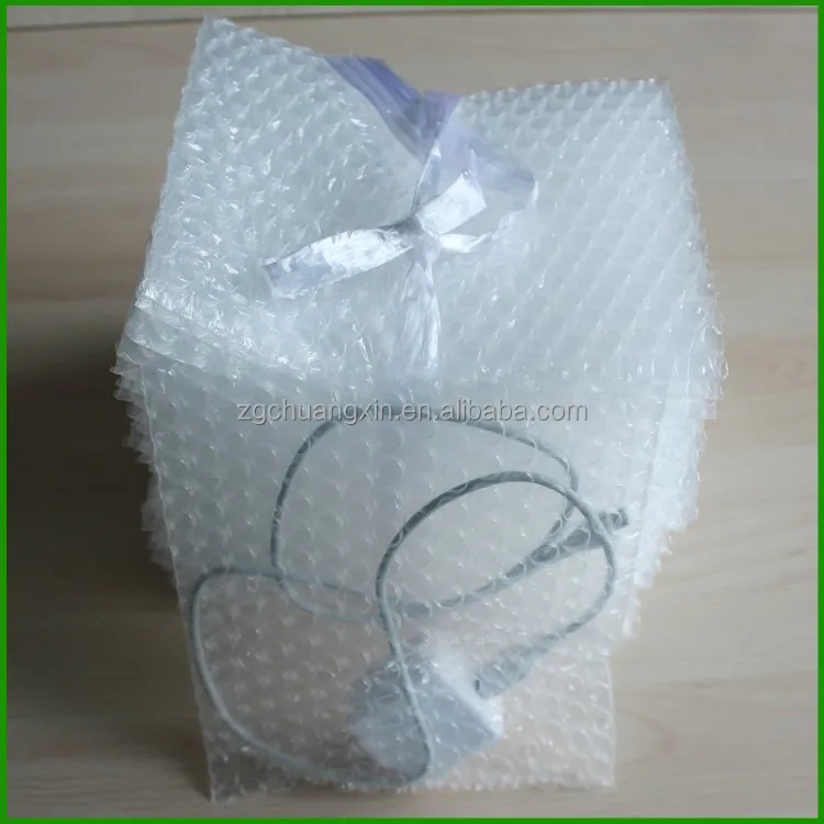 Inflatable Bubble Bag Bubble Air Film with Transparent Stand up Pouch LDPE Offset Printing Mailing Shock Resistance Accept