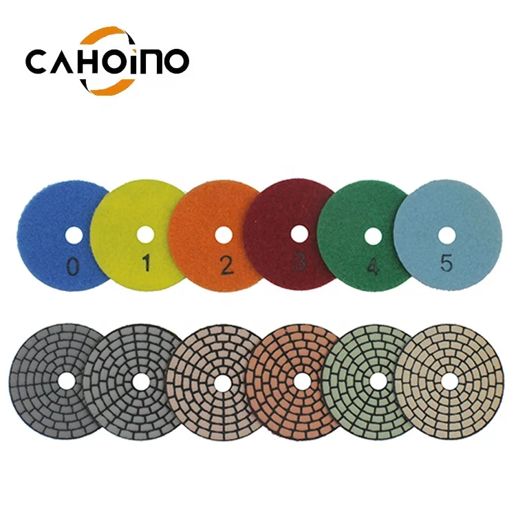 4INCH Diamond Resin  Flexible  Dry Polishing Pads For Quartz