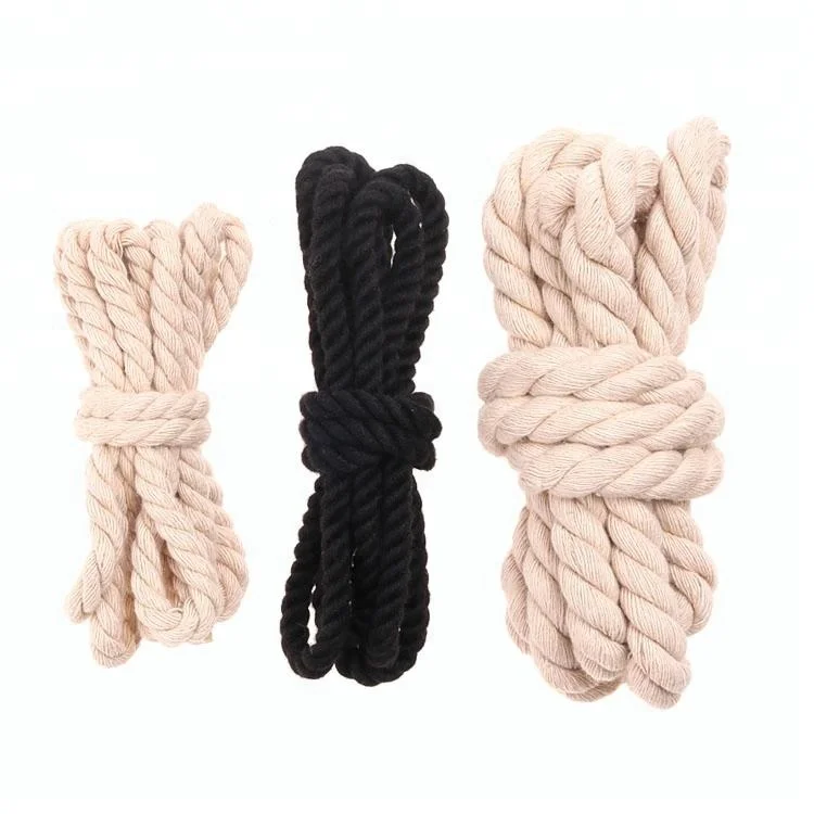 Customized Durable Braided Cotton Twisted Natural Rope