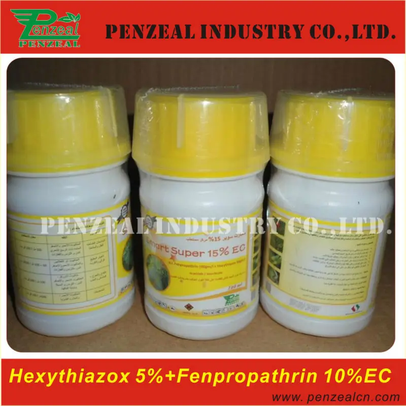 
Hexythiazox Fenpropathrin Hexythiazox 5%+Fenpropathrin 10% EC, Insecticide, Mix insecticide 