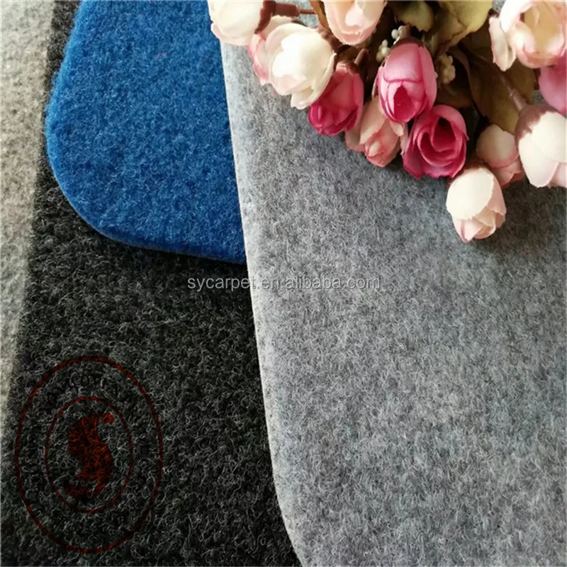 Hot sale non-woven needle felt velour jacquard 100% polyester carpet for event