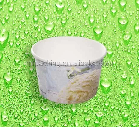 780cc одноразовая бумажная чаша для мороженого/чашка для мороженого с индивидуальным принтом