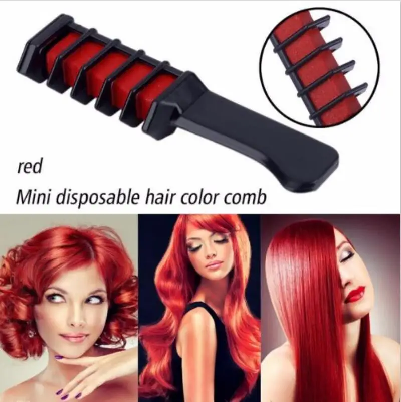 Mini Disposable Personal Salon Use Hair Dye Comb Professional Crayons For Hair Color Chalk Hair Dyeing Tool