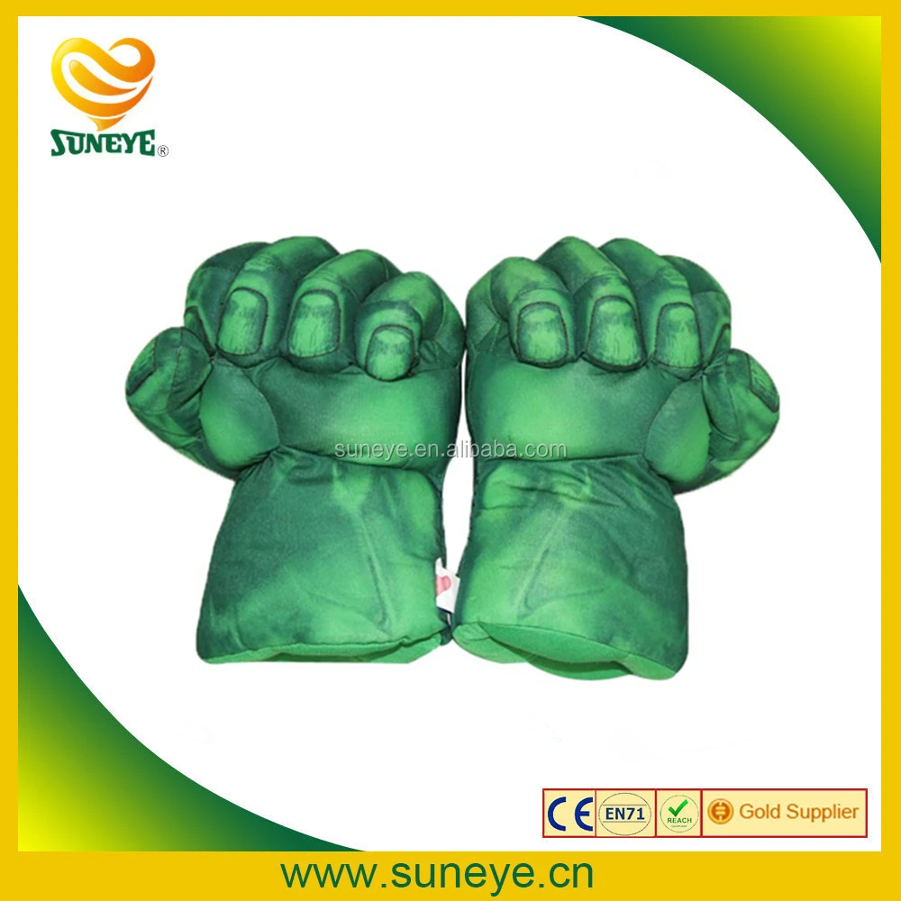 The hulk cosplay toy boxing gloves