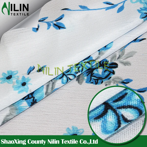 Hot sale wool peach/wool chiffon disperse print fabric