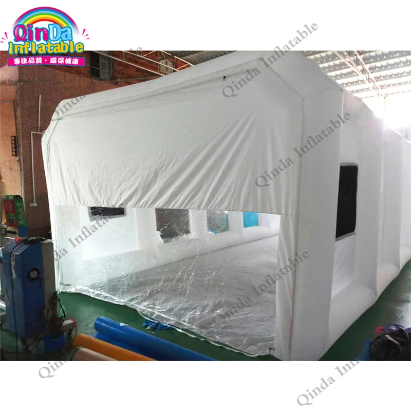
Portable Used Inflatable Spray Tent Durable 33ft inflatable spray paint booth with carbon air filters 
