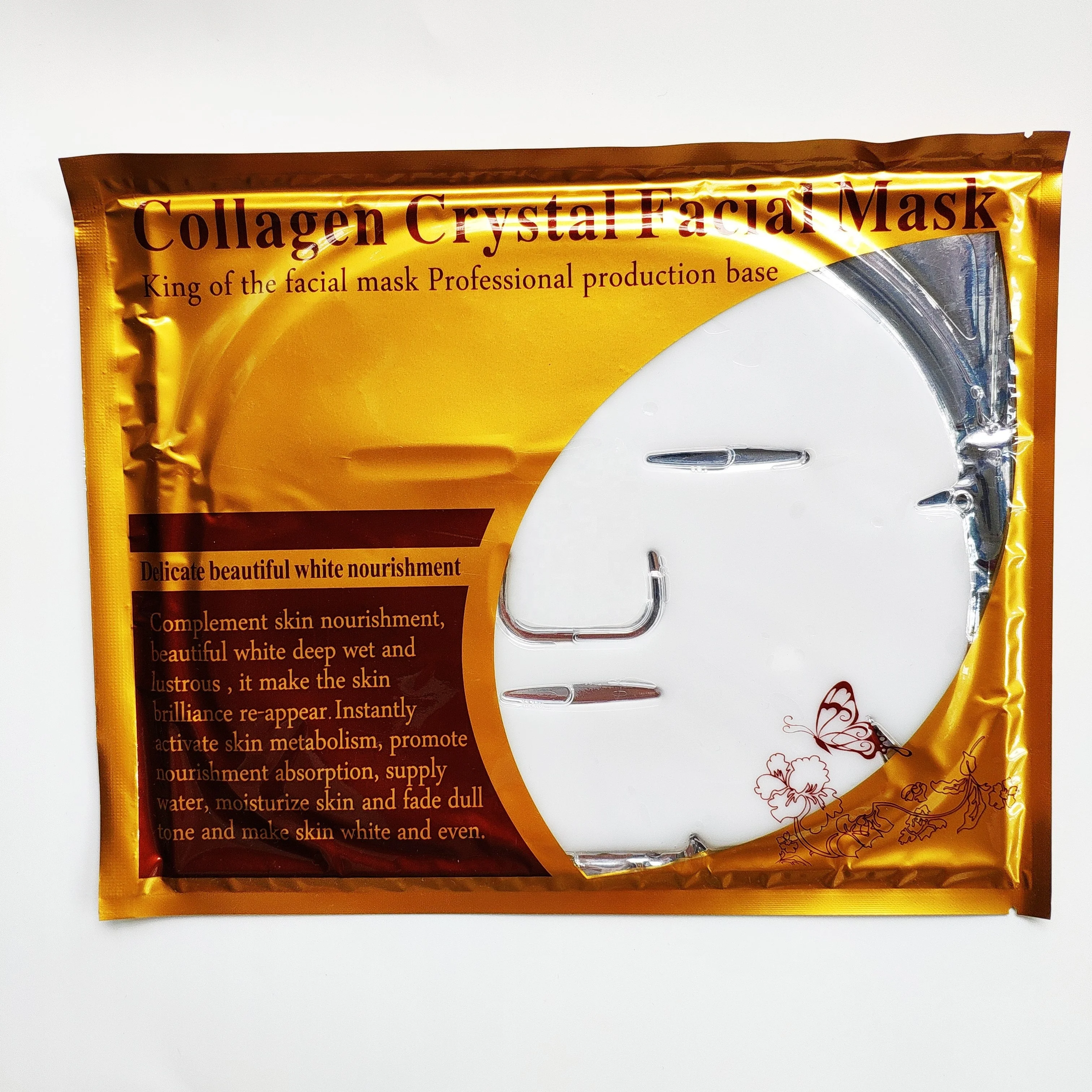Anti-Wrinkle Gold Collagen Crystal Facial Mask Golden Collagen Mask Collagen Patch Face Mask Base