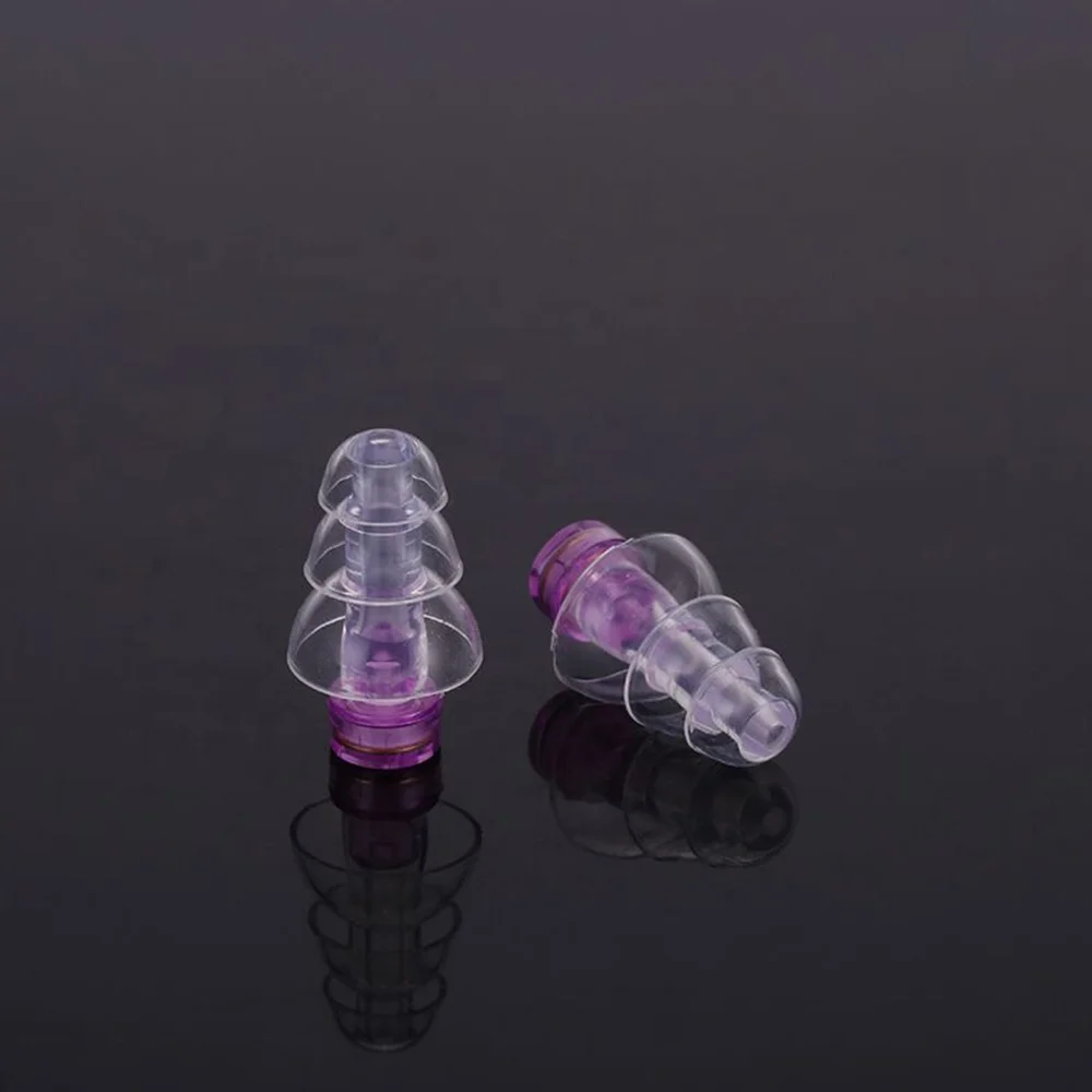 EP1011 High fidelity transparent silicone music earplugs for concert