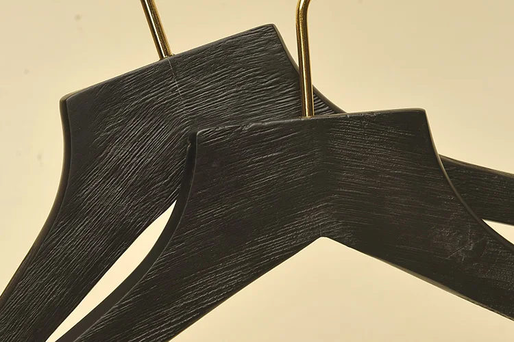 Clothes hangers wholesale underwear hangers for wet clothes custom logo black hanger