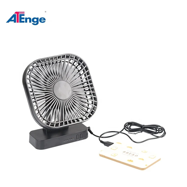 Top Selling High Powered Mini Fan Battery Operated Rechargeable Fan Table USB Cable Air Cooling Fan 3 Speed and Self-adjustable