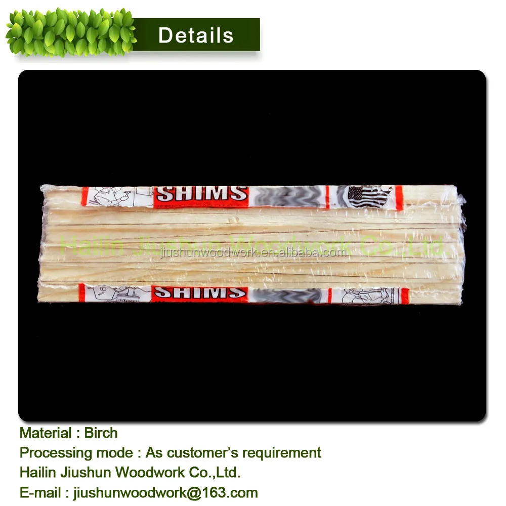 
Wood shim for building made in China high quality 