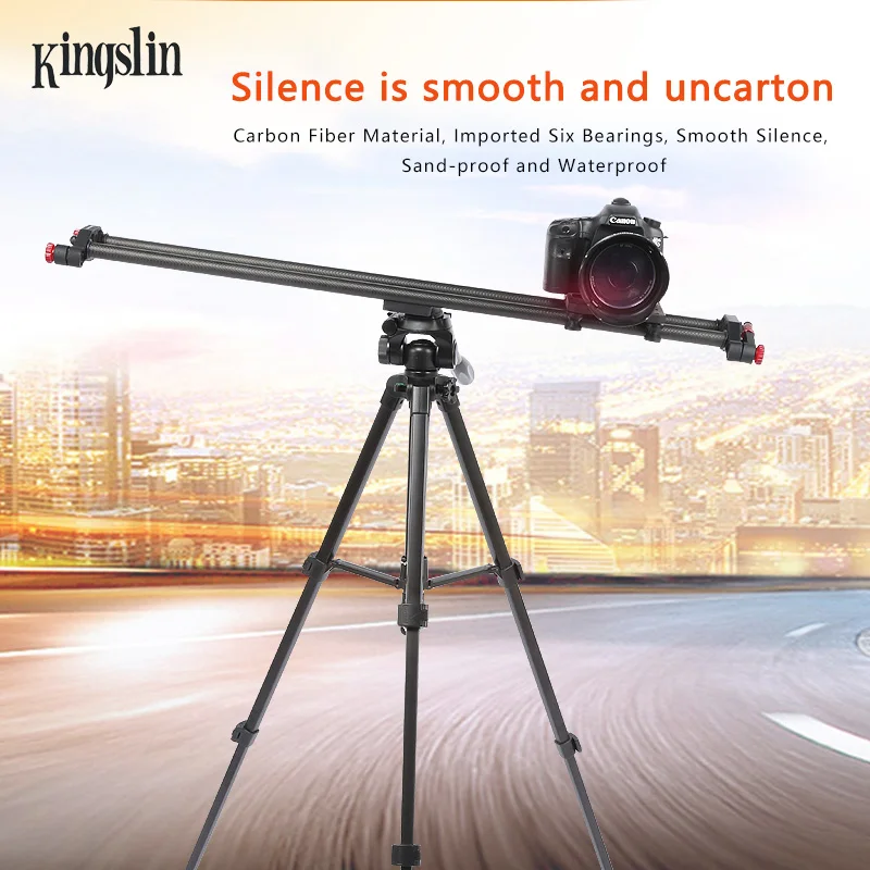 High Quality SHOOT Glide Track Factory Price 60CM-120cm  carbon fiber DSLR Video Camera Slider