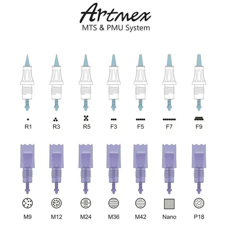  Иглы с микроиглами для полуперманентного макияжа Artmex
