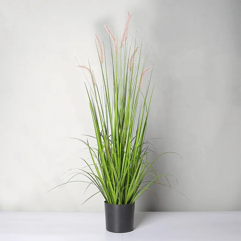 Artificial plant factory wholesale artificial Setaria viridis bonsai clothing store restaurant decoration green plant potted