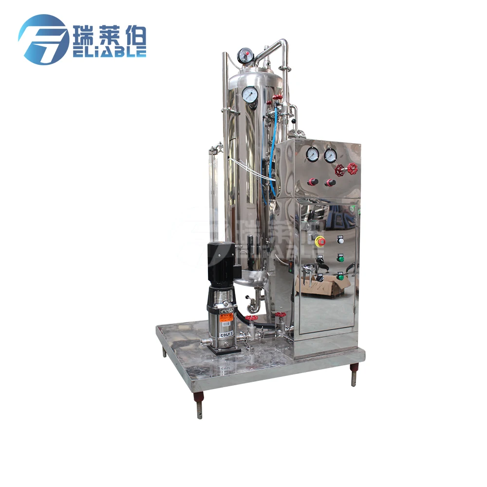 
QHS-1500 Small Scale Single Tank Automatic Carbonated Soft Drink Mixer / CO2 Mixing Machine 
