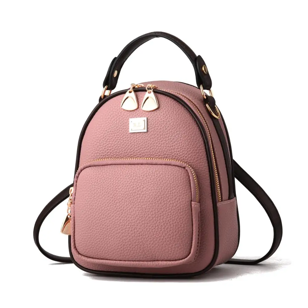 Fashion Mini PU Leather Women Ladies Handbag Backpack