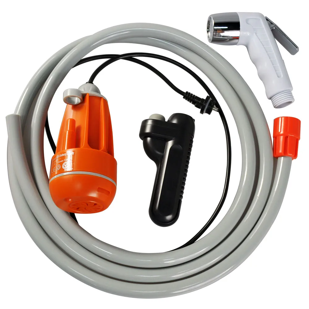 
5 Volt Pump Shower Sprayer Portable Rechargeable Bidet for Outdoor Travel and Indoor Bathroom use 