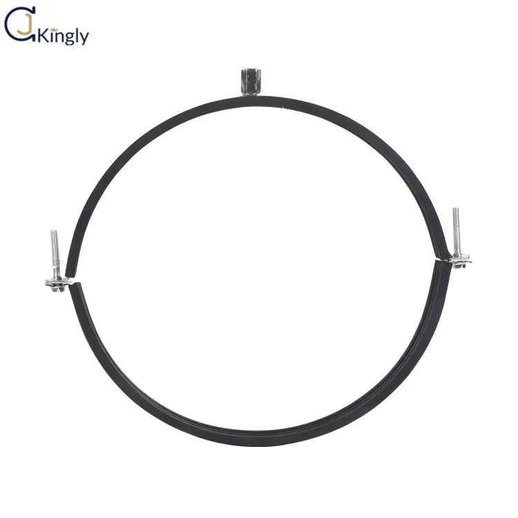 12 inch M16 M20 Nut galvanized steel extra wide ducting hose clamps,suspension clamp for air duct