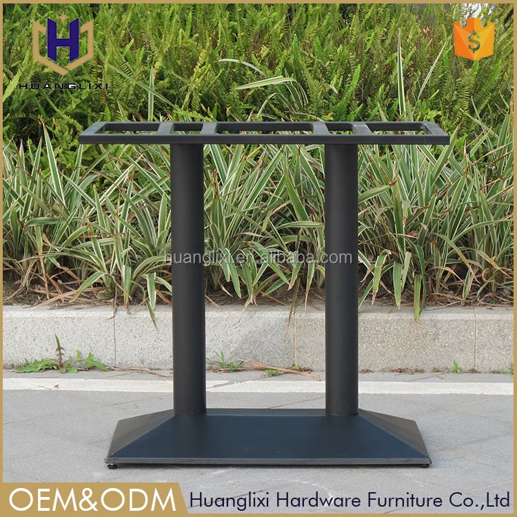 Economical Custom Design Cast Iron Bar Buffet Table Legs Black Table Base Furniture for Dining Outdoor School Hotel Modern Style