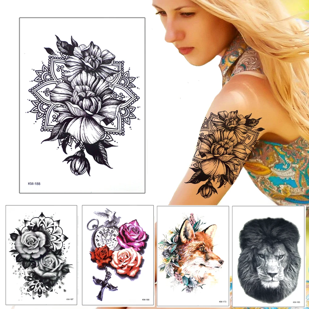 
Long Lasting Arm Temporary Tattoo for Adult Kids KM160 - KM190 