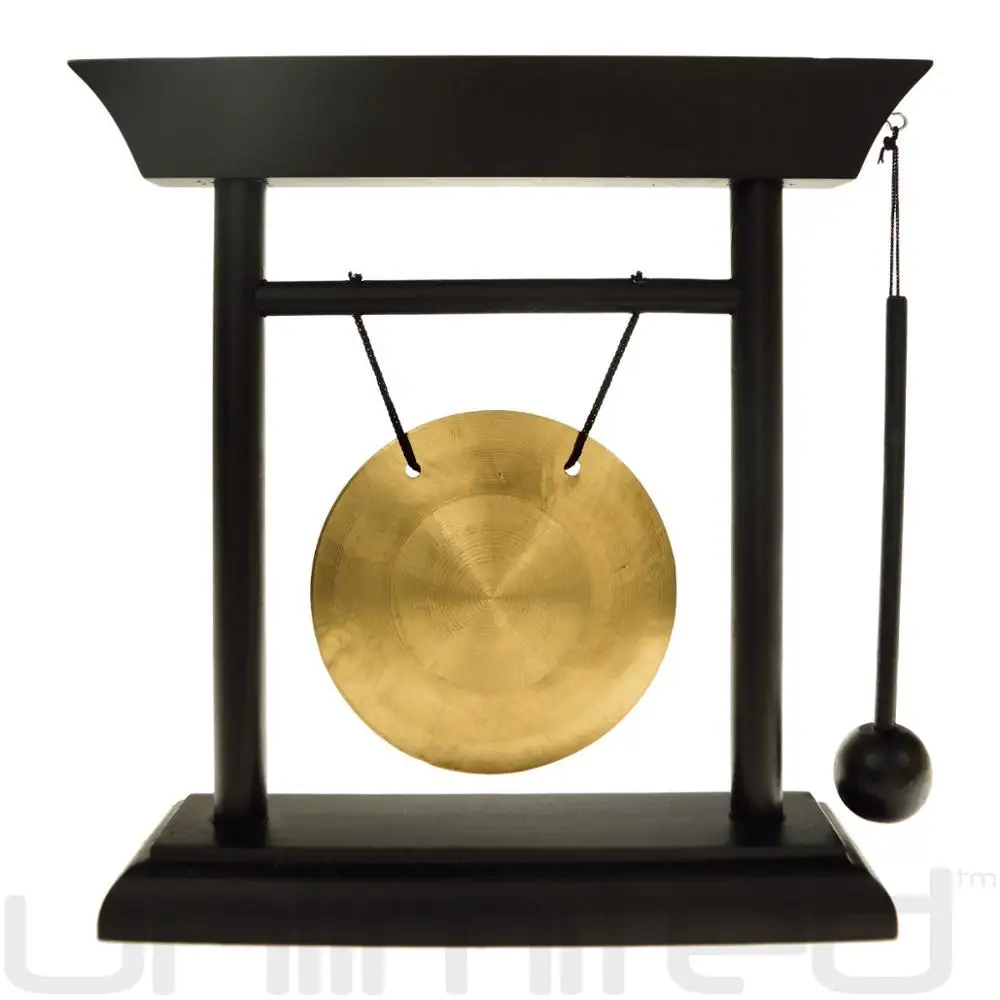 Wooden Gong Chime with stand