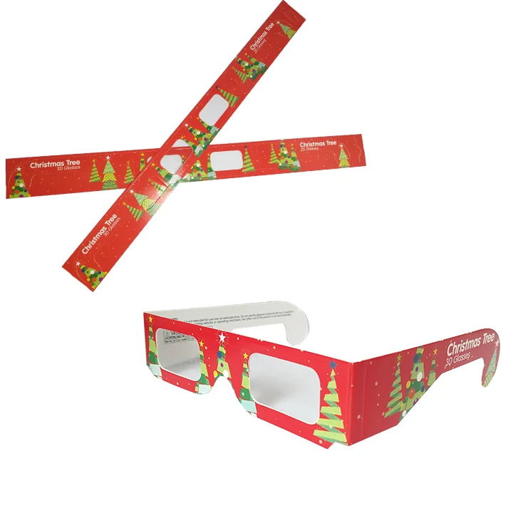 2021 Heart Diffraction Glasses Fireworks Glasses Custom Logo Paper 3D Rainbow Effect Glasses