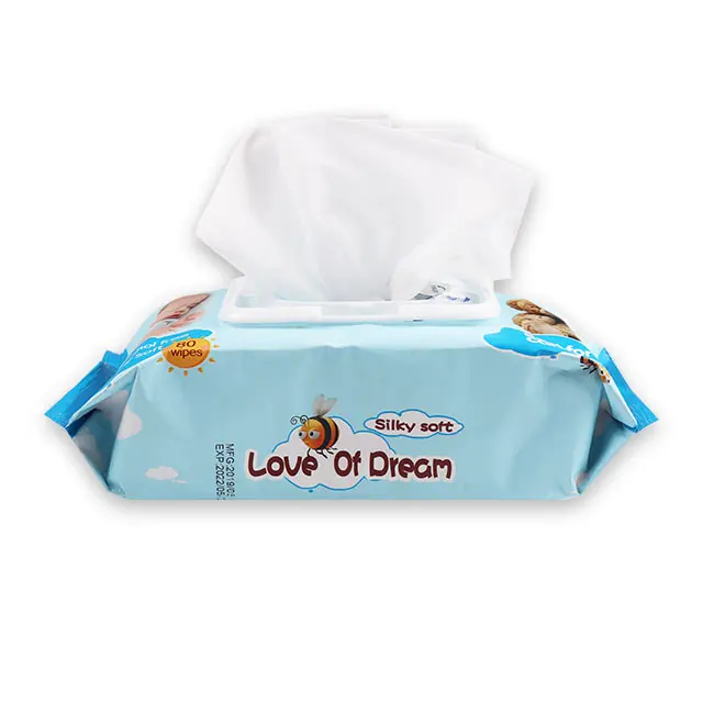 Alcohol Free Non-woven Material hand wet cleaning  wipes