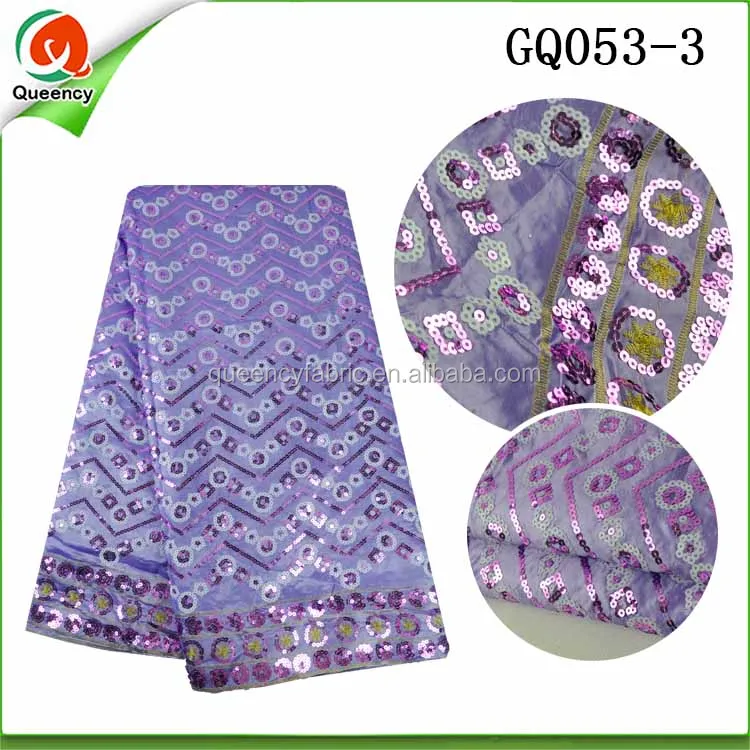 GQ063 Queency Latest Elegant India George Wrappers African George Fabric for Wedding and Party