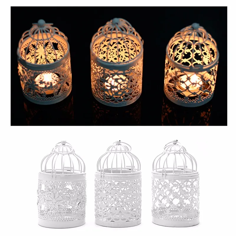 Wedding Decoration Fine Creative Hollow Hanging Bird Cage Candle