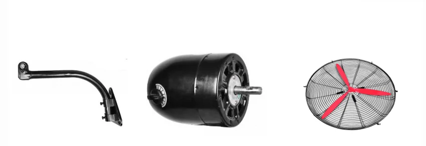 26 30 inch Hot Sell Heavy Duty  Osciallating Metal Industrial electric Wall Mounted Blade Fan with Copper Motor ventilator