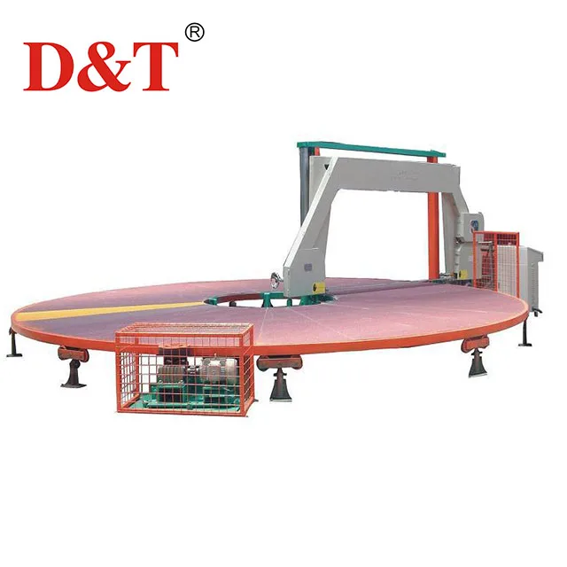 2023 Automatic Cutting Circular Knife Foam Cutting 350w Carrousel Splitting Foam Cutting Machine for sale