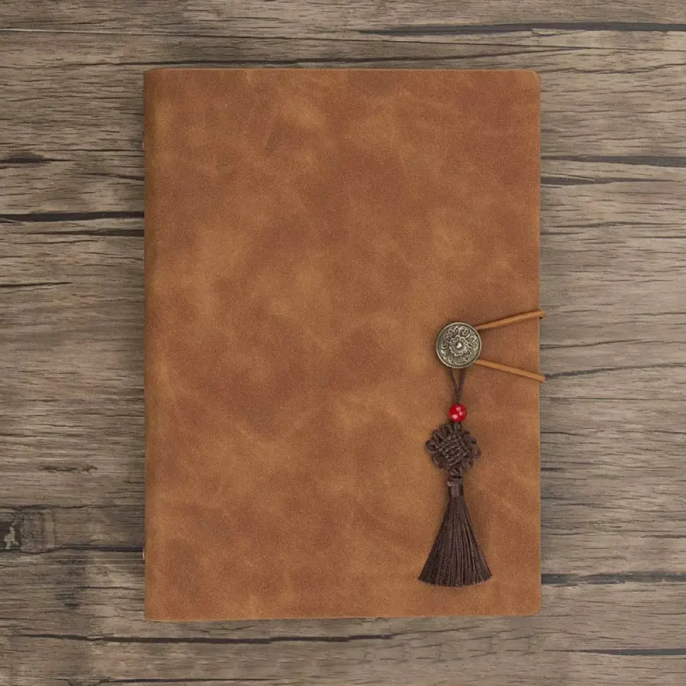 A5 NOTEBOOK Chinese retro style notepad custom logo PU Leather Hardcover gift planner classic vintage planner