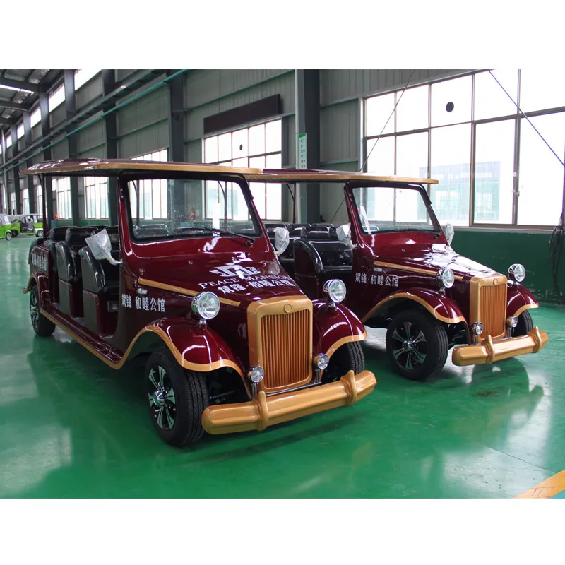 Китайский дешевый Электрический старинный мини-автомобиль на 8 или 12 мест с CE для осмотра достопримечательностей
