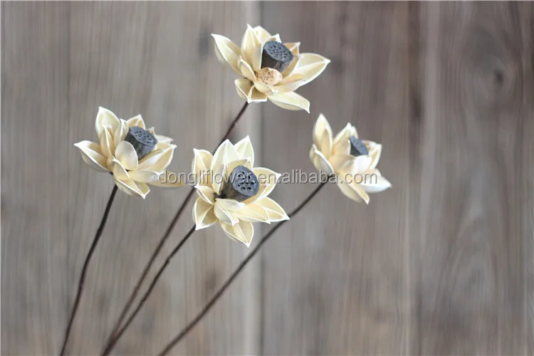 Decorative Dried Artificial Lotus flower craft for floral arrangement