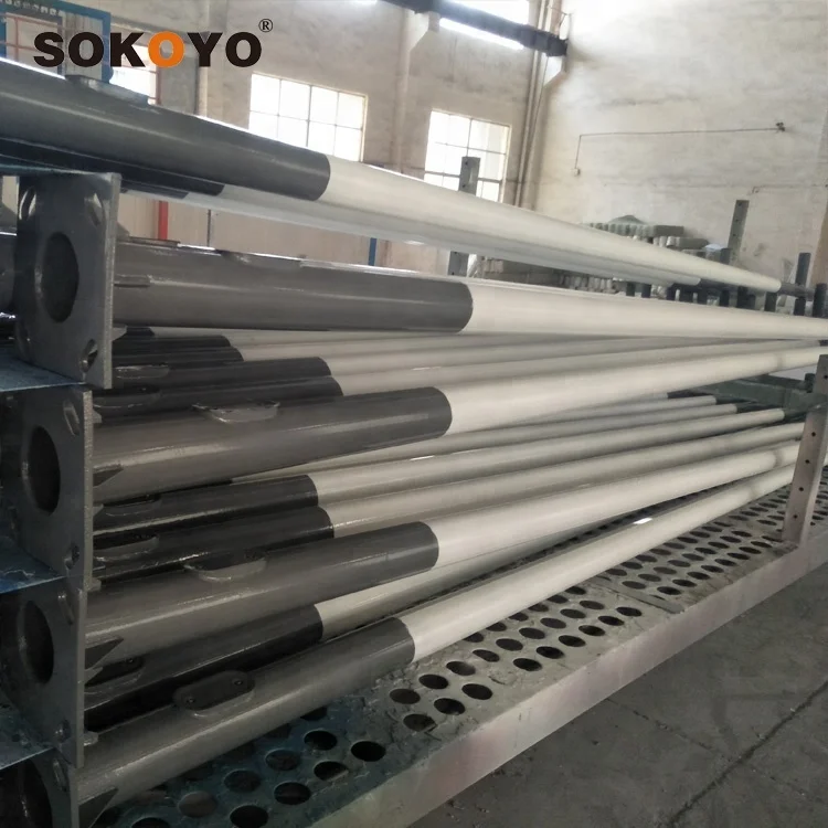 6 8 10 12 meter height hot dip galvanized steel street light pole