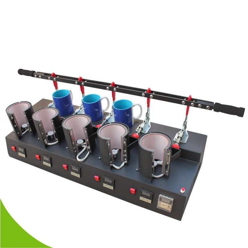 High Quality Mug Sublimation 5 In 1 Prior Cup Heat Press Printing Machine