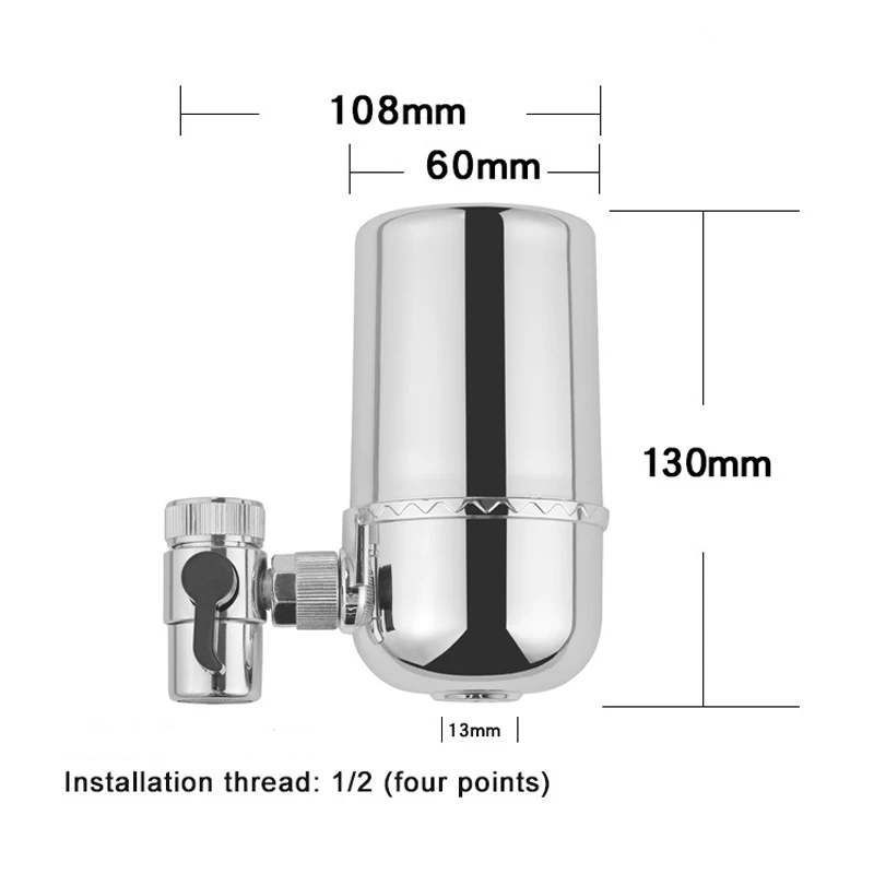 New 360 Degree Rotation Ceramic cartridge Water tap filter faucet purifier for household kitchen water filter system