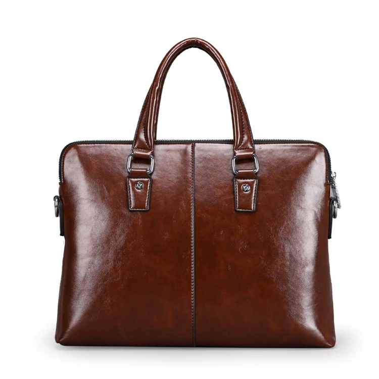 custom high quality laptop vintage leather bags men office