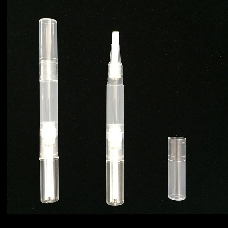 Clear 3ml empty nail polish pen , lip gloss container ,  twist  oil uv gel tube