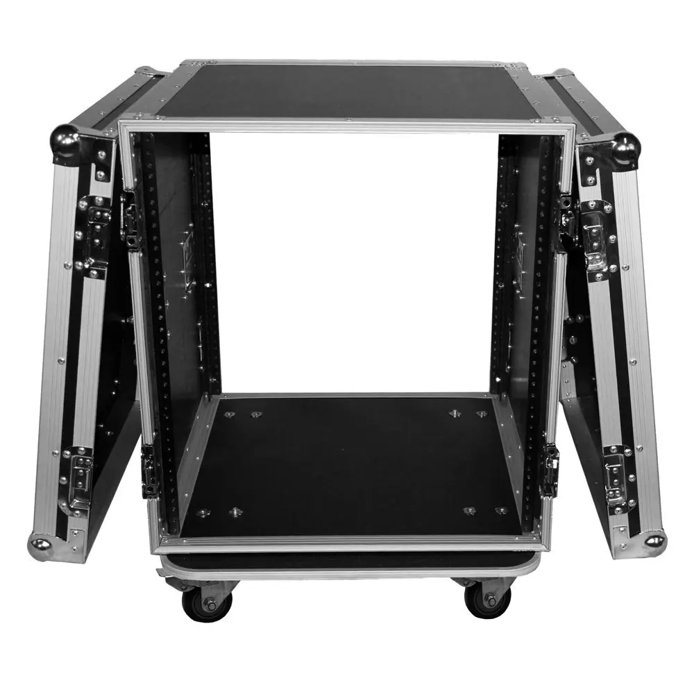12U - 12 Space Amp Rack - Road Gig Ready Flight Case W/Casters