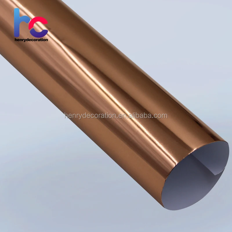 Cheap Price Car Wrapping Foil 1.52*30m Rose Gold Chrome Copper Wrap