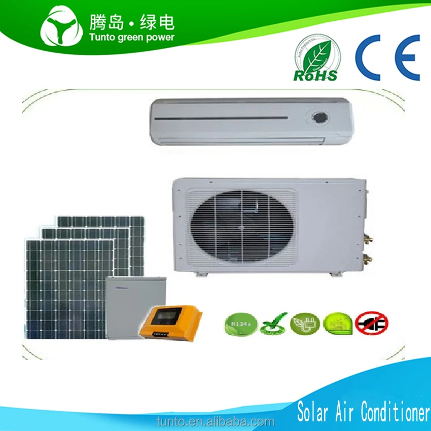 NEW Split unit solar powered mini air conditioner, off grid solar air conditioning 18000BTU