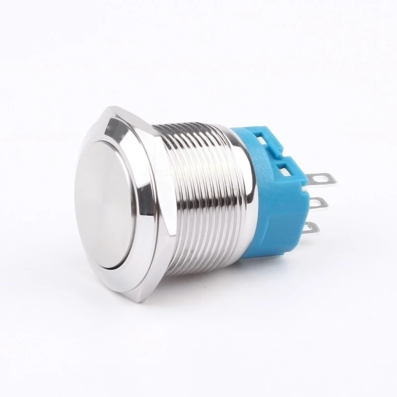 Stainless steel  self-latching waterproof  ip66 IK09 push button switch 22mm