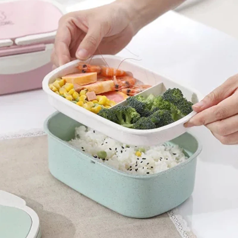 950ml rectangle hot lunch bento box lunch with handle