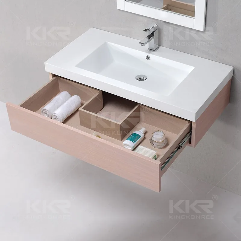hot sale new design space aluminum washbasin vanity cabinet